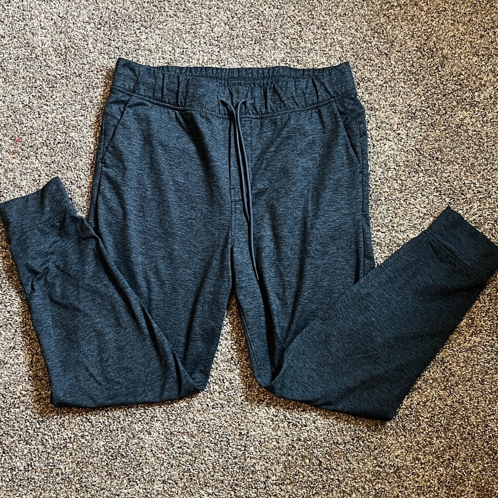 EXPRESS Men's Dark Navy Jogger Pants - Comfortable Drawstring Waist Size Medium
